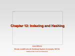 Chapter 12: Indexing and Hashing
