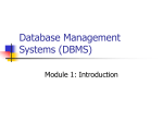 Database Management Systems (DBMS)