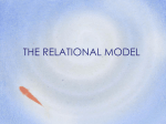 THE RELATIONAL MODEL