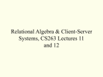 CS263 lecture 11 & 12 - Computing