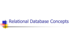 Relational Database Design