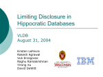Limiting Disclosure in Hippocratic Databases
