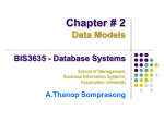 Data Models - a.thanop somprasong