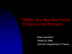 Everything You Wanted to Know about RMAN
