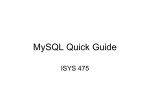 MySQL Quick Guide - San Francisco State University