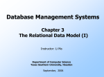 Relational Data Model - Department Of Computer Science