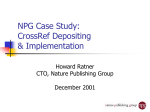 Nature Publishing Group & CrossRef Reference Linking