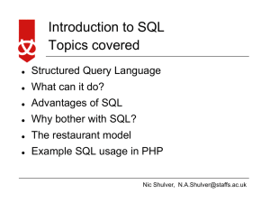 introductory SQL