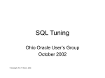 SQL Tuning - Ohio Oracle Users Group