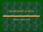 microsoft access - Calhoun County Schools