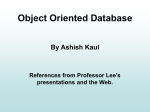 Object Oriented Database