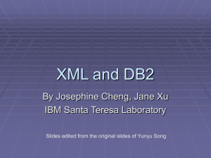 XML and DB2