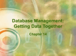 Database Management: Getting Data Together