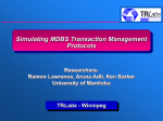 Simulating MDBS Transaction Management Protocols