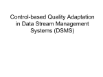 Control-based Quality Adaptation in Data Stream Management
