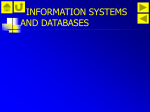 Information Systems And Databases