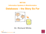 Week1-DatabaseIntroduction - Cardiff Biodiversity Informatics