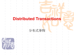 Distributed Transactions