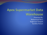 Apex Supermarket Data Warehouse