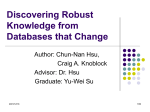 Discovering Robust Knowledge from Databases that Change