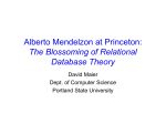 The Blossoming of Relational Database Theory
