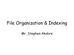 File Organization & Indexing