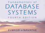 Elmasri/Navathe, Fundamentals of Database Systems, Fourth
