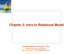 Chapter 2: Intro to Relational Model