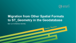Migration from Other Spatial Formats to ST_Geometry in the