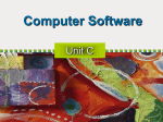 Unit C: Computer Software
