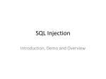 SQL Injection