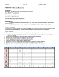 CSCI 526 Database Systems Fall 2012 CSCI 526 Course Syllabus