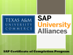 SAP Certificate of Completion Program