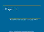 10. Mediterranean Society: The Greek Phase