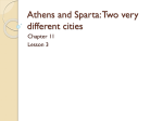 Athens and Sparta: Two very different cities
