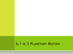 6.1-6.3 Planetary Motion - York Catholic District School Board