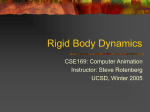 Rigid Body Dynamics - UCSD Computer Graphics Lab