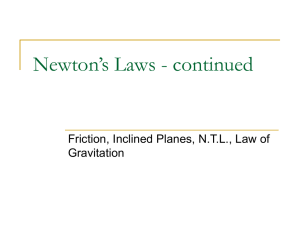 Newton’s Laws