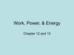 Work, Power, & Energy