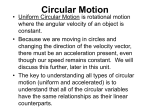 Circular Motion