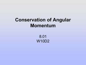 Conservation of Angular Momentum