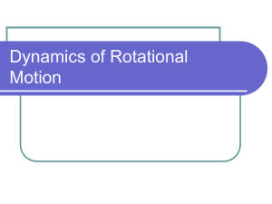 Chapter 10: Dynamics of Rotational Motion