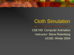 Cloth Simulation - UCSD Computer Graphics Lab