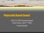 Physically Based Sound