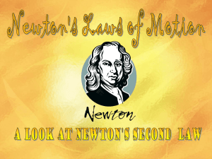 Newton`s 2nd Law