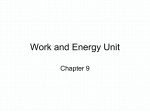 Work and Energy Unit - Fort Thomas Independent Schools