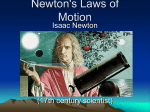 Newton`s Three Laws of Motion