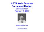 Web Seminar—Force and Motion