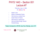 PHYS 1443 – Section 501 Lecture #1