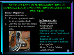 Newton`s Second Law - Philadelphia University